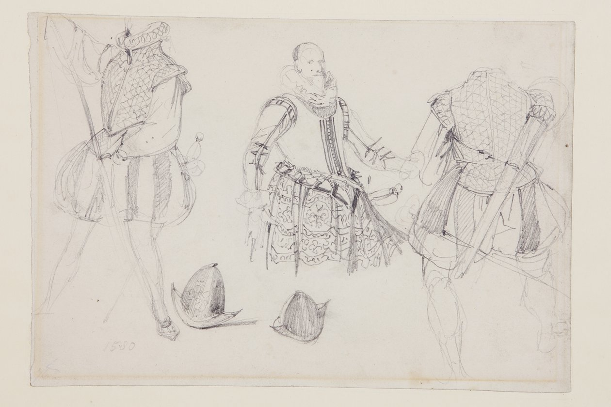 Kostuumstudies door Richard Parkes Bonington