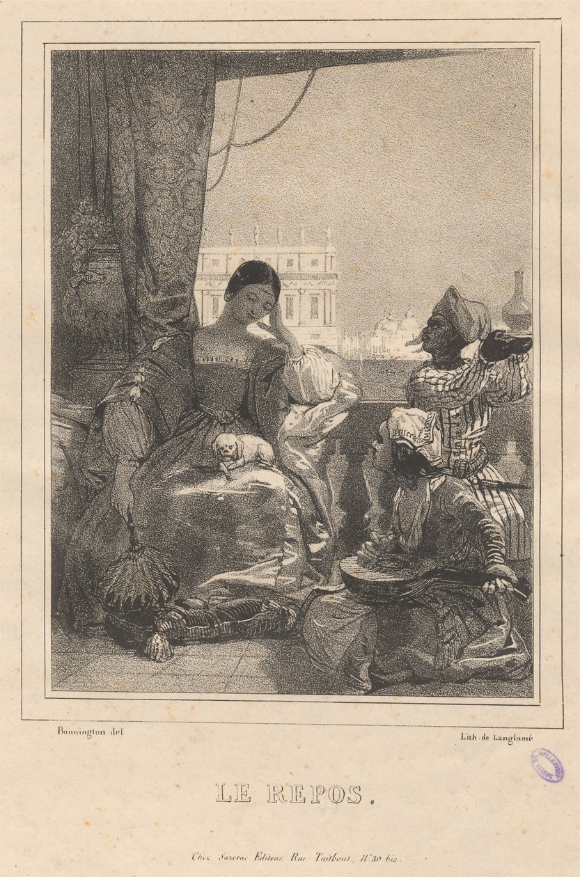 Le Repos door Richard Parkes Bonington