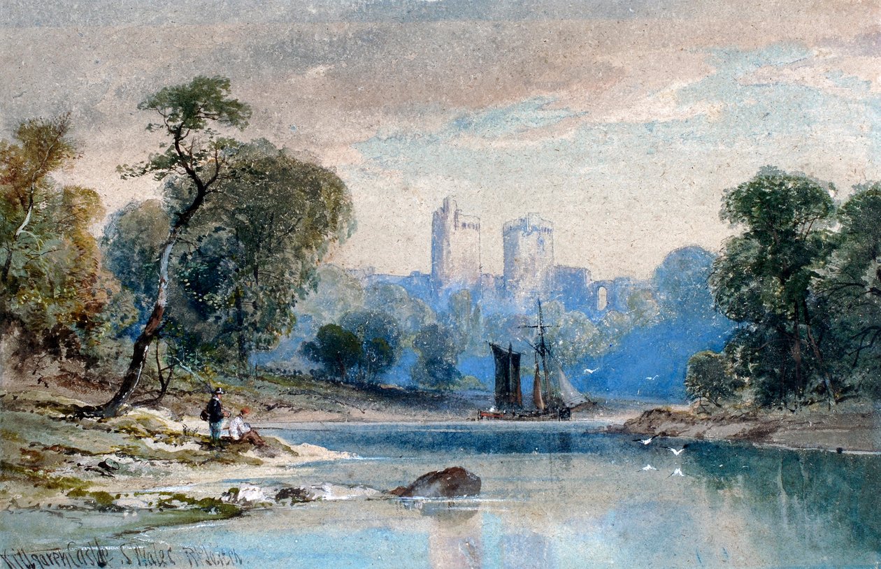 Killgaren Castle, Zuid-Wales door Richard Principal Leitch
