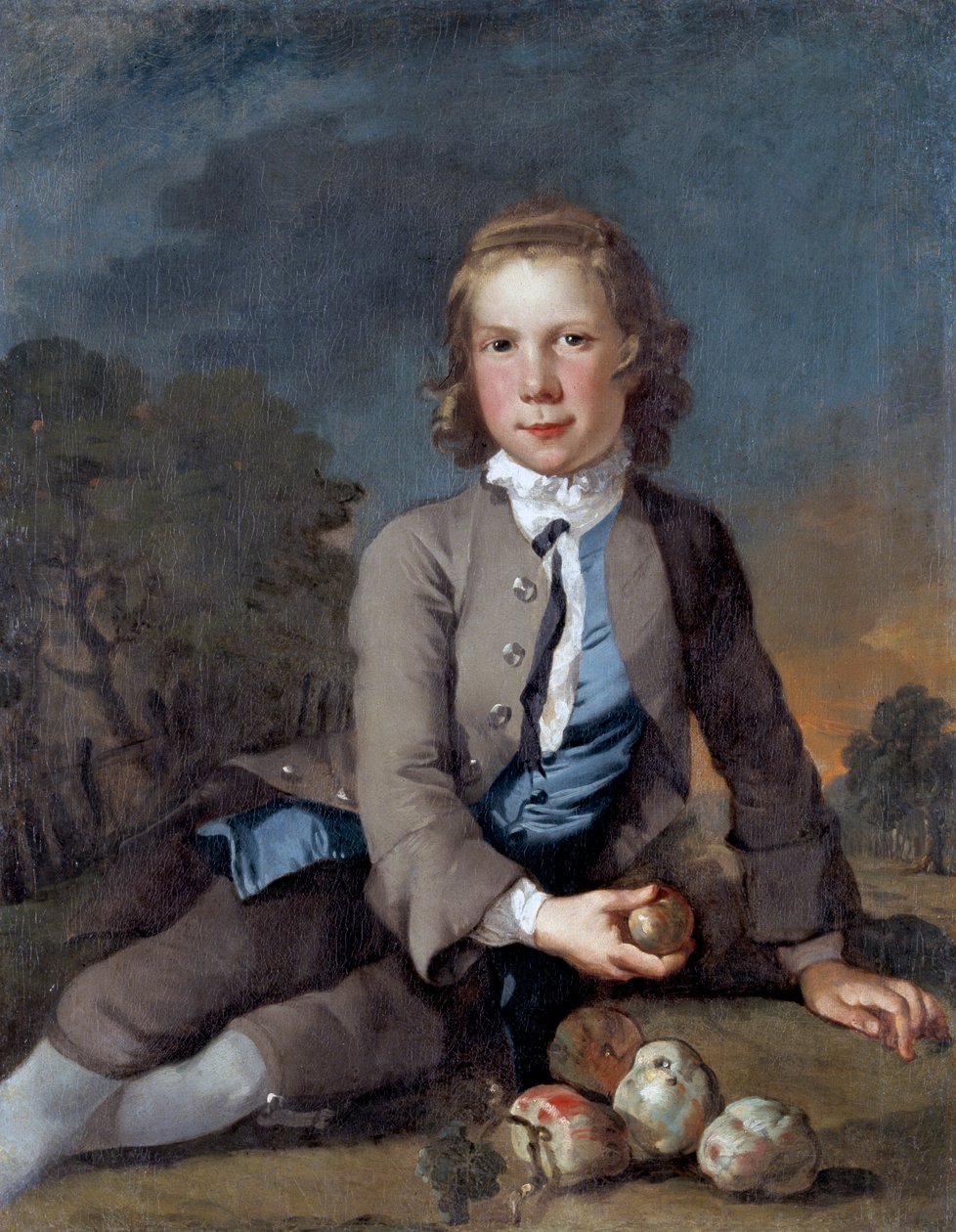 Jongen met appels door Richard Wilson