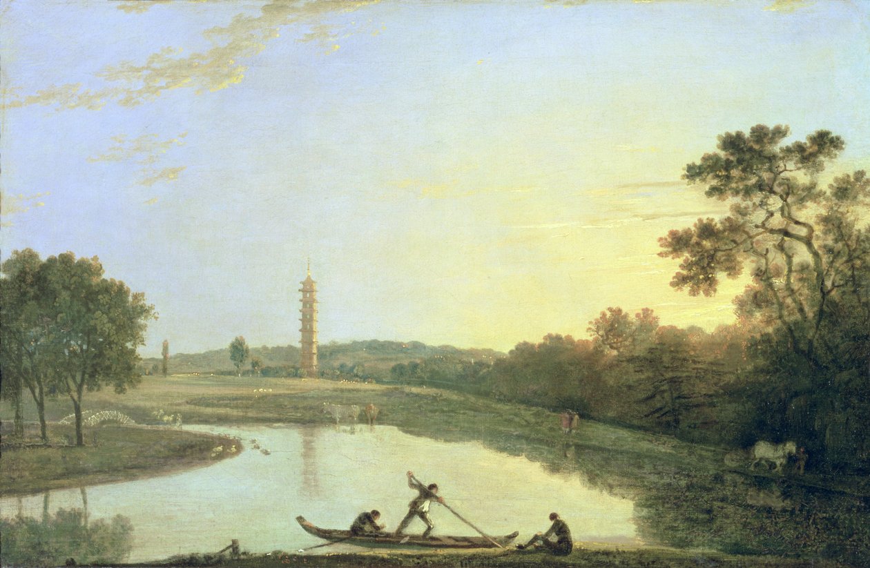 Kew Gardens: De Pagode en Brug door Richard Wilson
