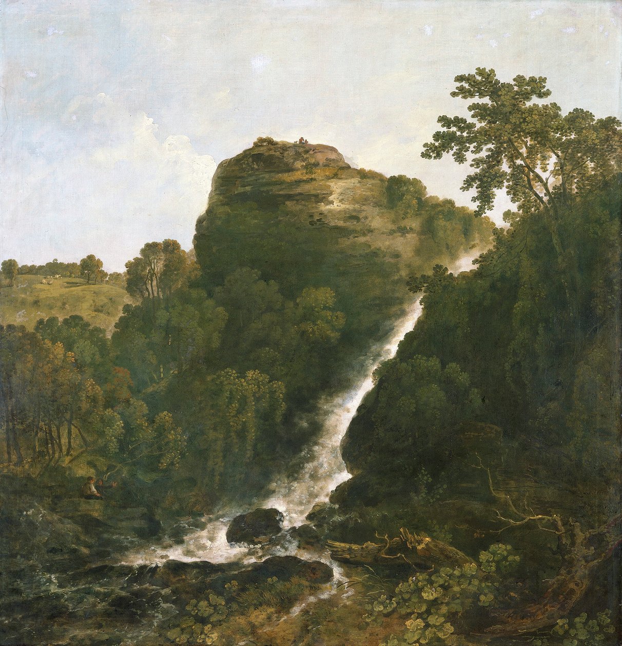 Lydford Waterval, Tavistock, 1771 door Richard Wilson