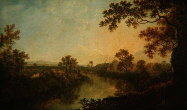 De rivier Dee, nabij Eaton Hall, c.1759-60 door Richard Wilson