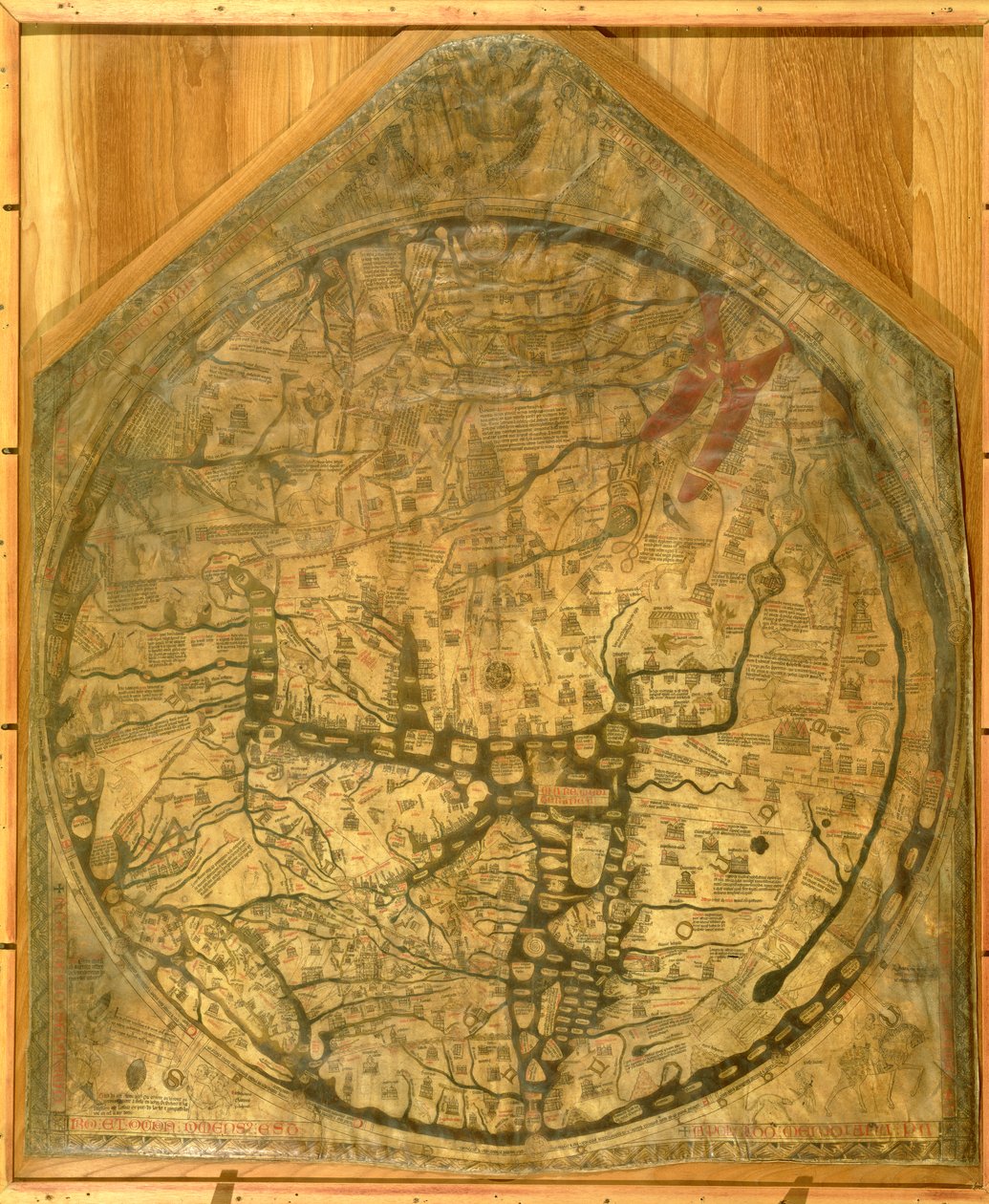 Mappa Mundi, c.1290 door Richard of Haldingham