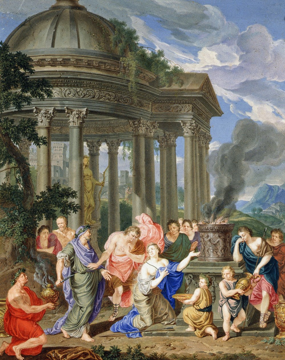 Offer van Iphigenia door Richard van Orley