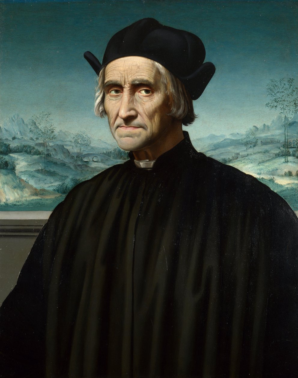 Portret van Girolamo Benivieni door Ridolfo del Ghirlandaio