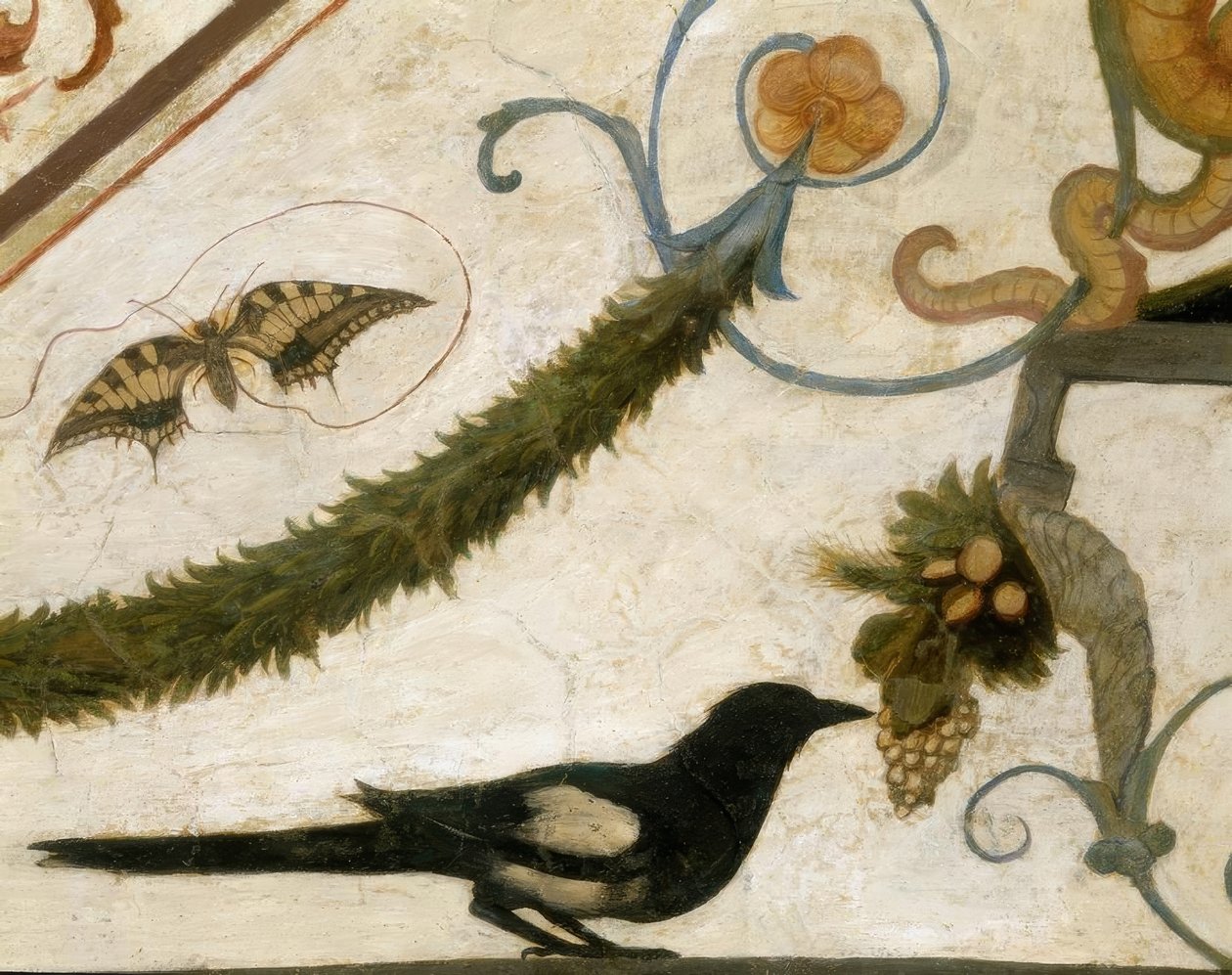 Groteske, vogel door Ridolfo Ghirlandaio