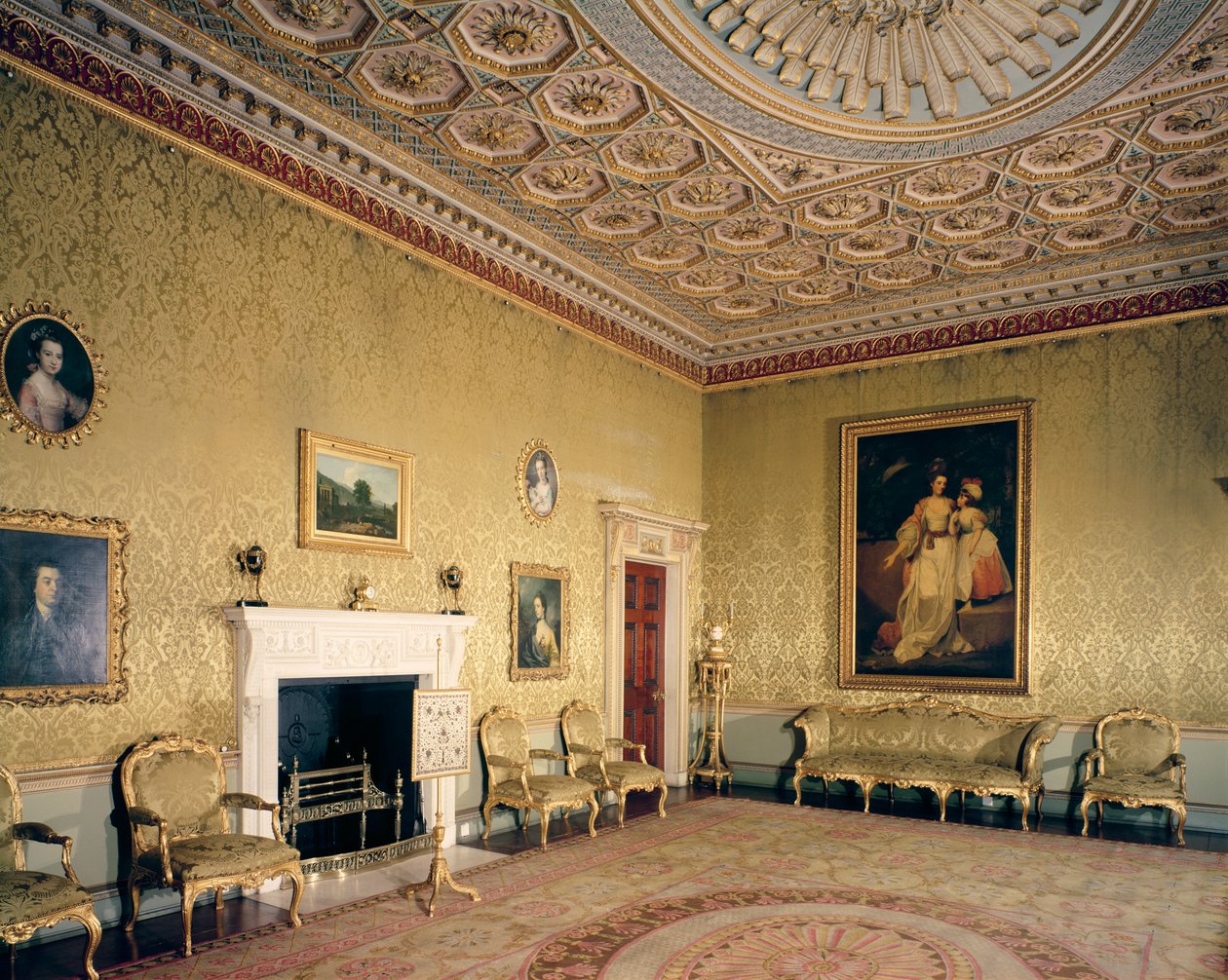 Salon door Adam, ca. 1770-80 door Robert Adam