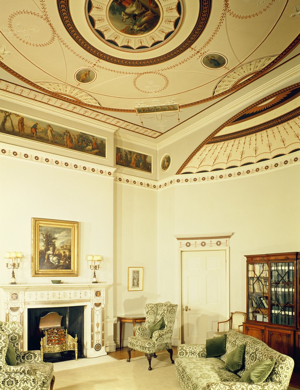 De Etruskische Kamer ontworpen door Robert Adam in de neoklassieke stijl, 1777 door Robert Adam