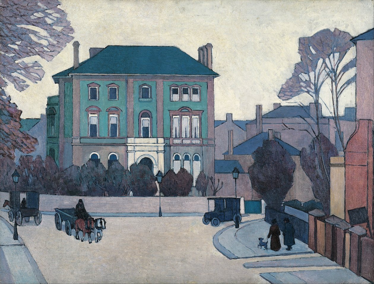 Het groene huis, St Johns Wood door Robert Polhill Bevan