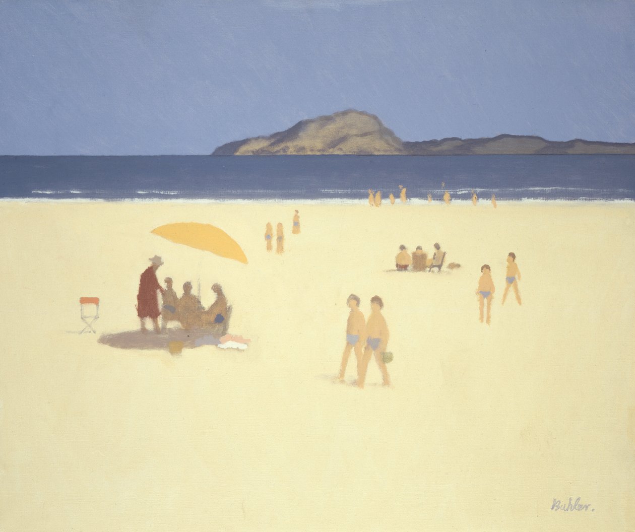 Een Strand in Bretagne door Robert Buhler