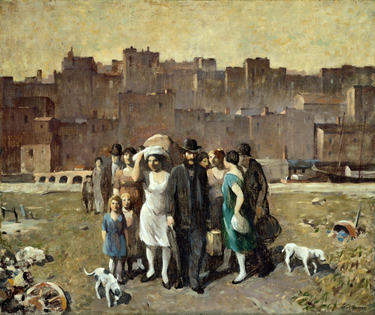 De Exodus, 1928 door Robert C. Spencer