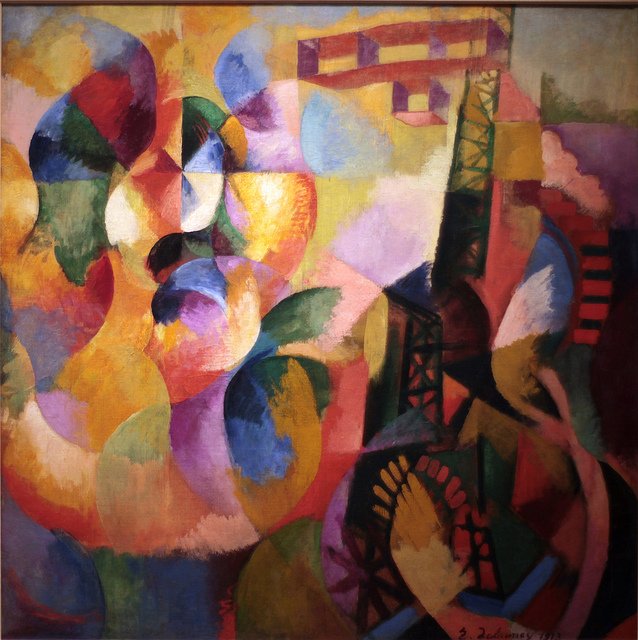 Zon, Toren, Vliegtuig door Robert Delaunay