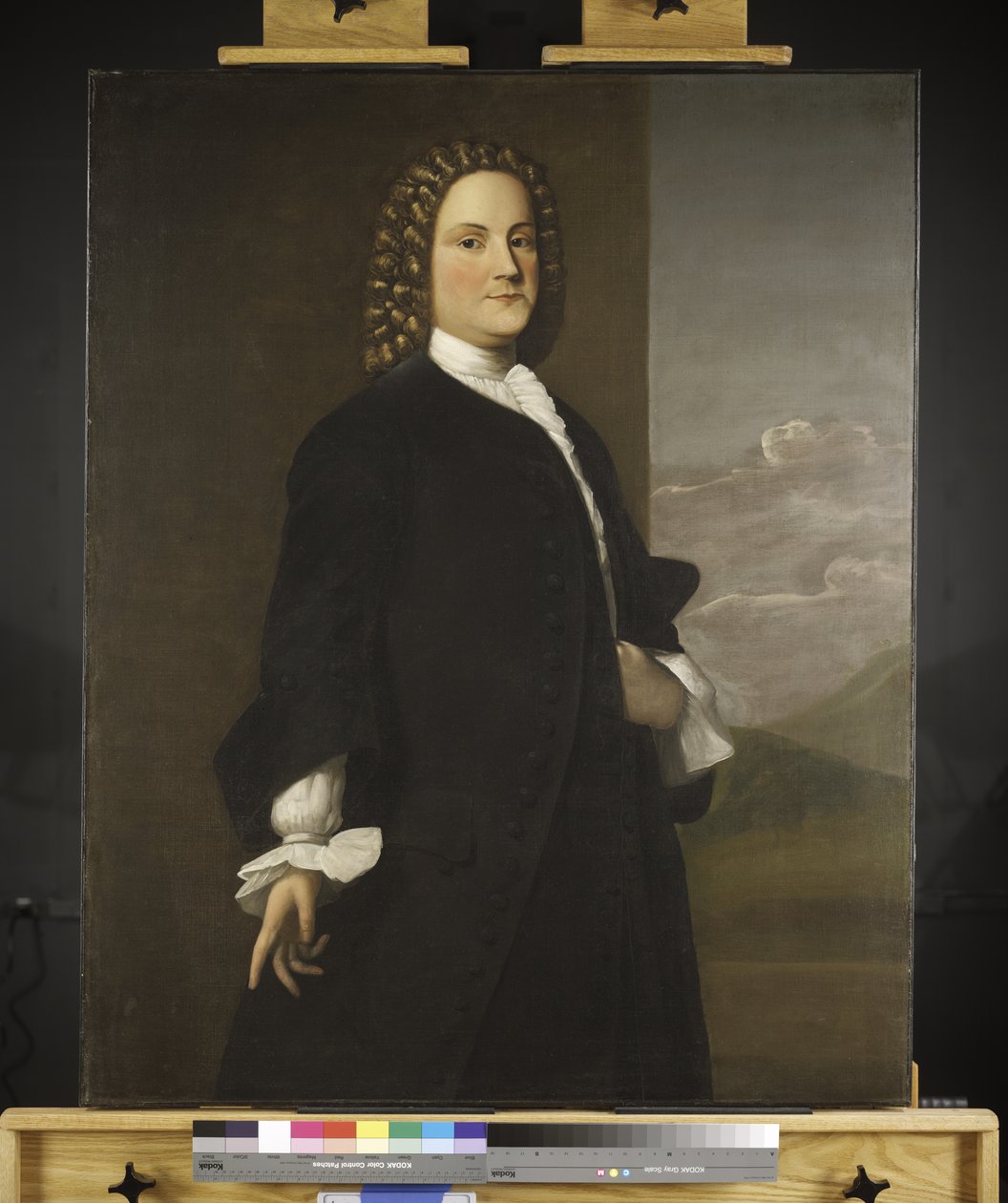Benjamin Franklin, c.1746 door Robert Feke