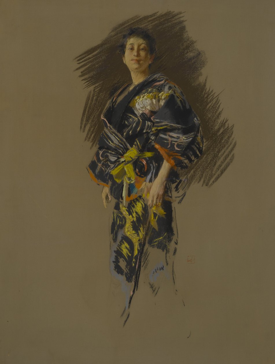Vrouw in Japanse Kleding door Robert Frederick Blum