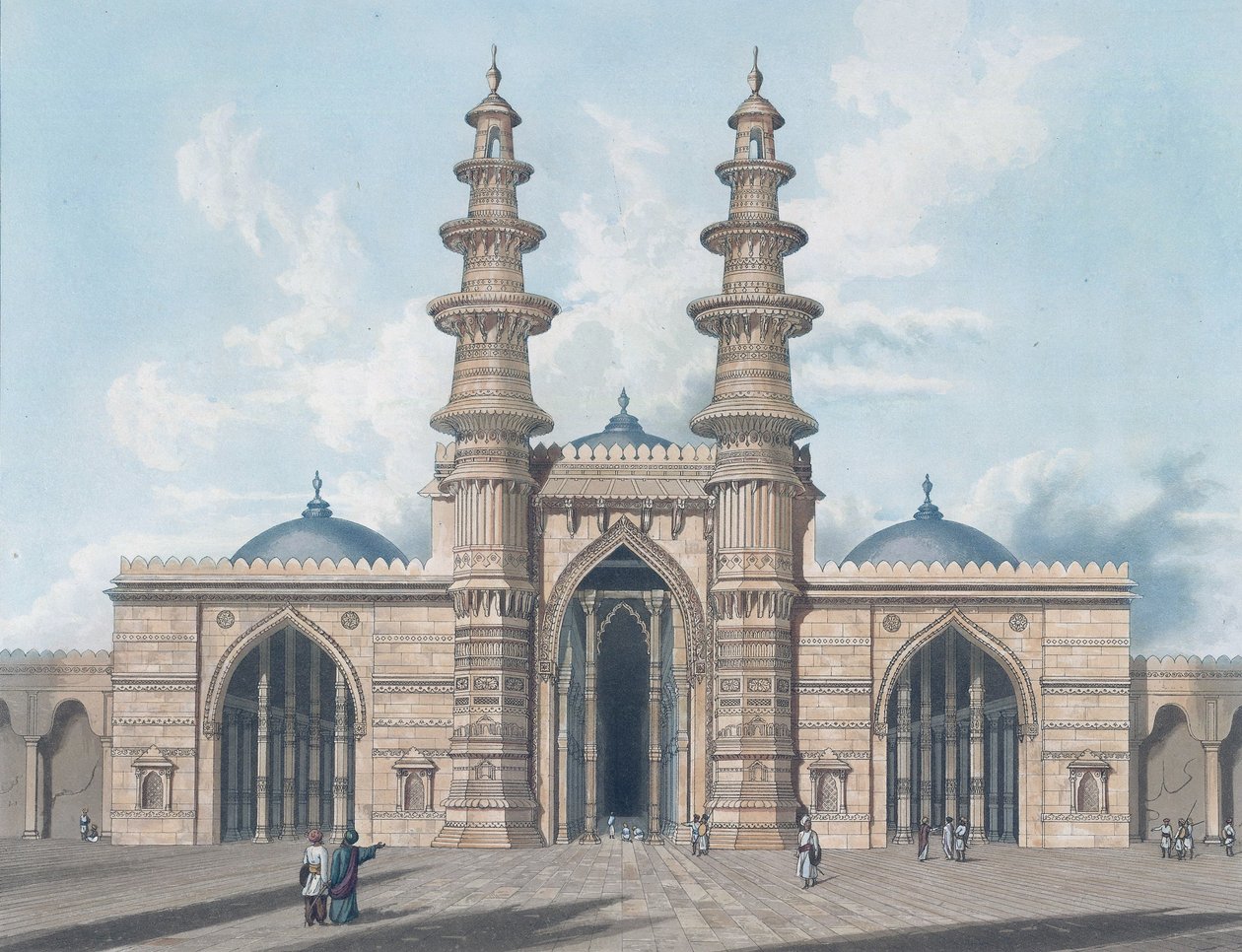 De schuddende minaretten van Ahmedabad door Robert Melville Grindlay