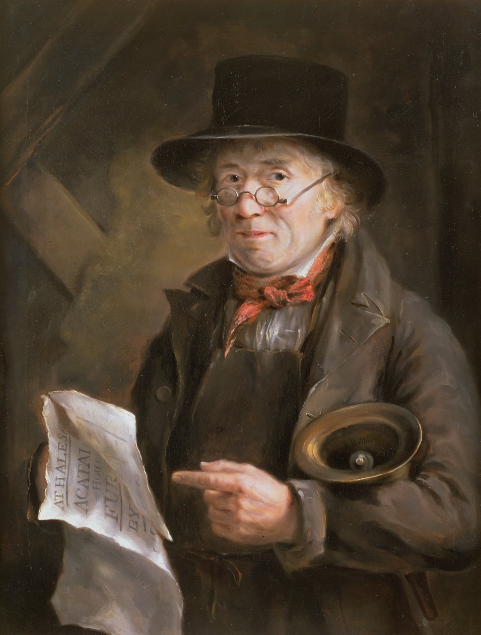De stadsomroeper, 1822 door Robert Mendham