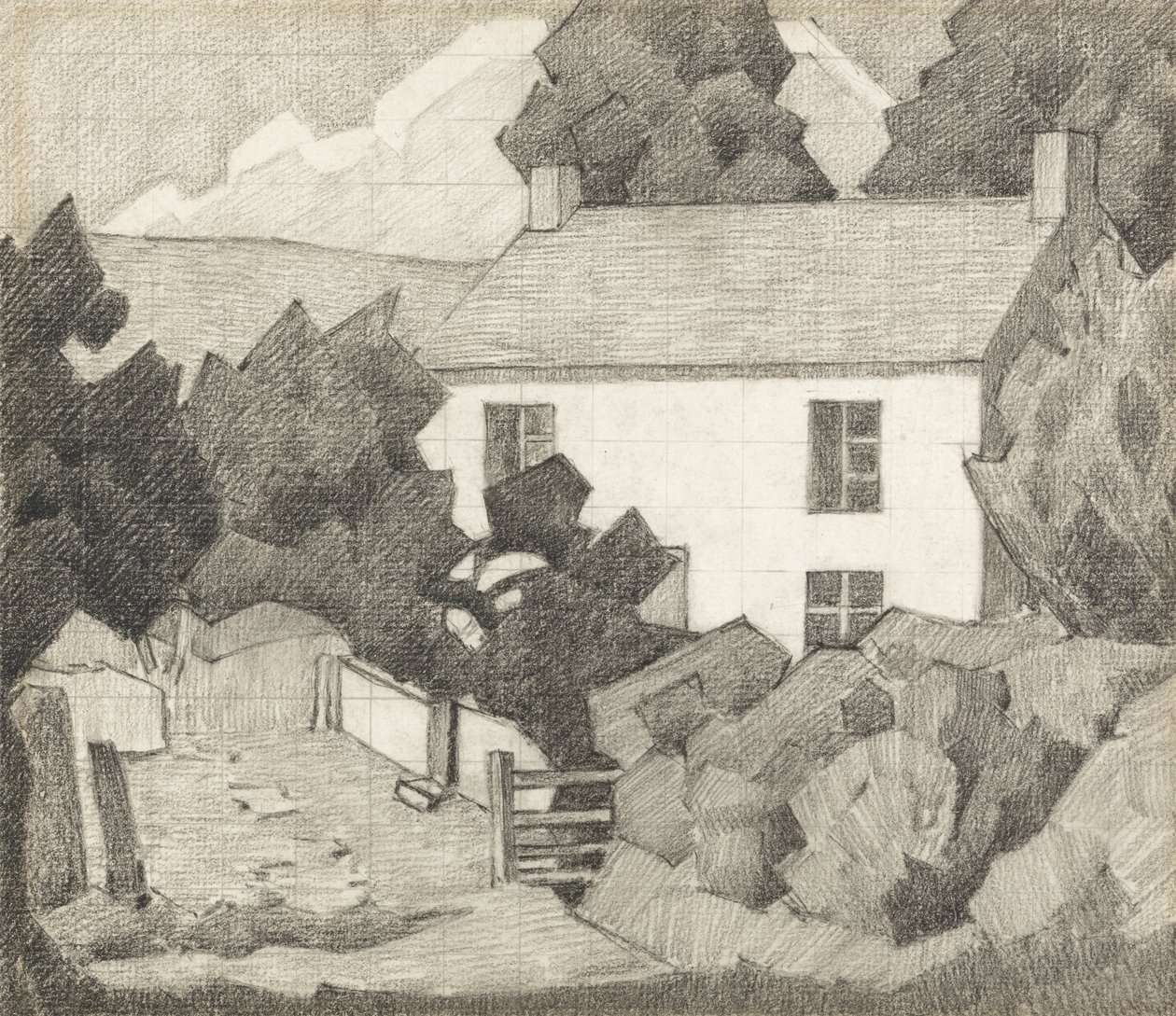 Het Witte Huis door Robert Polhill Bevan