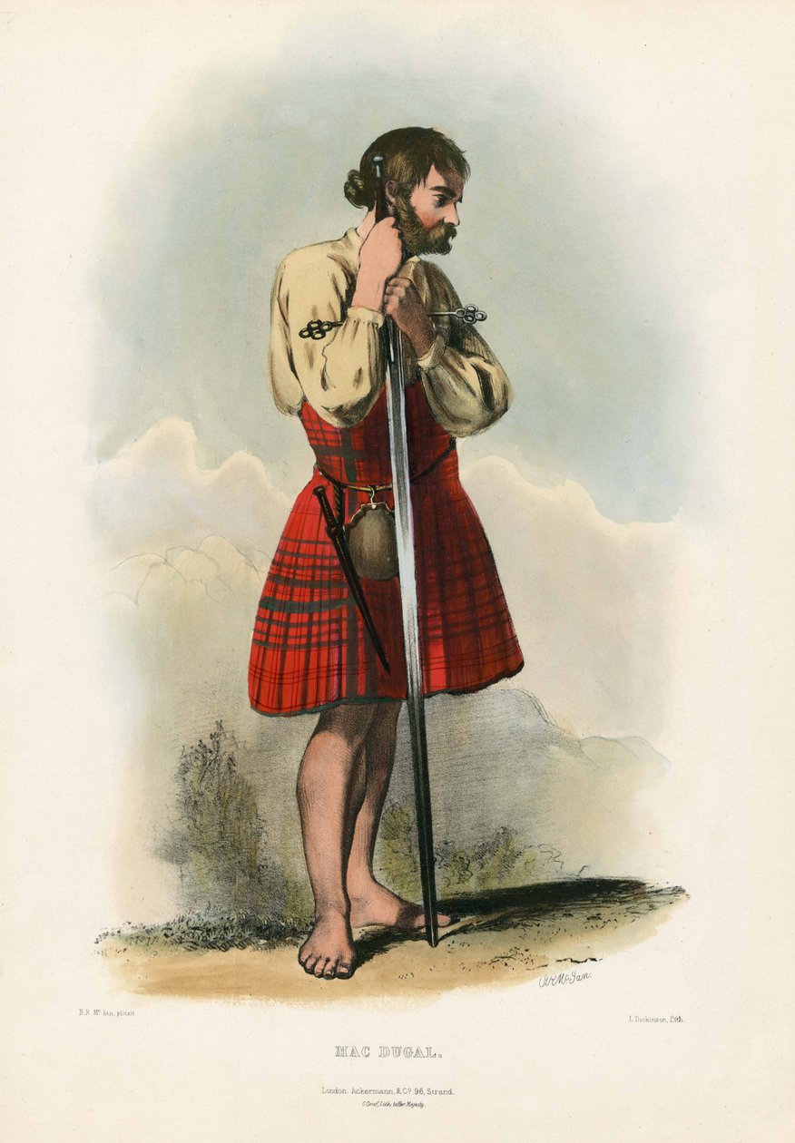 Mac Dugal, uit The Clans of the Scottish Highlands, uitgegeven 1845 door Robert Ronald McIan