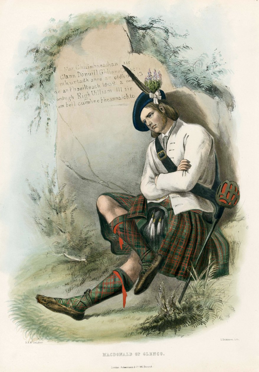 Macdonald of Glenco, uit The Clans of the Scottish Highlands, uitgegeven 1845 door Robert Ronald McIan