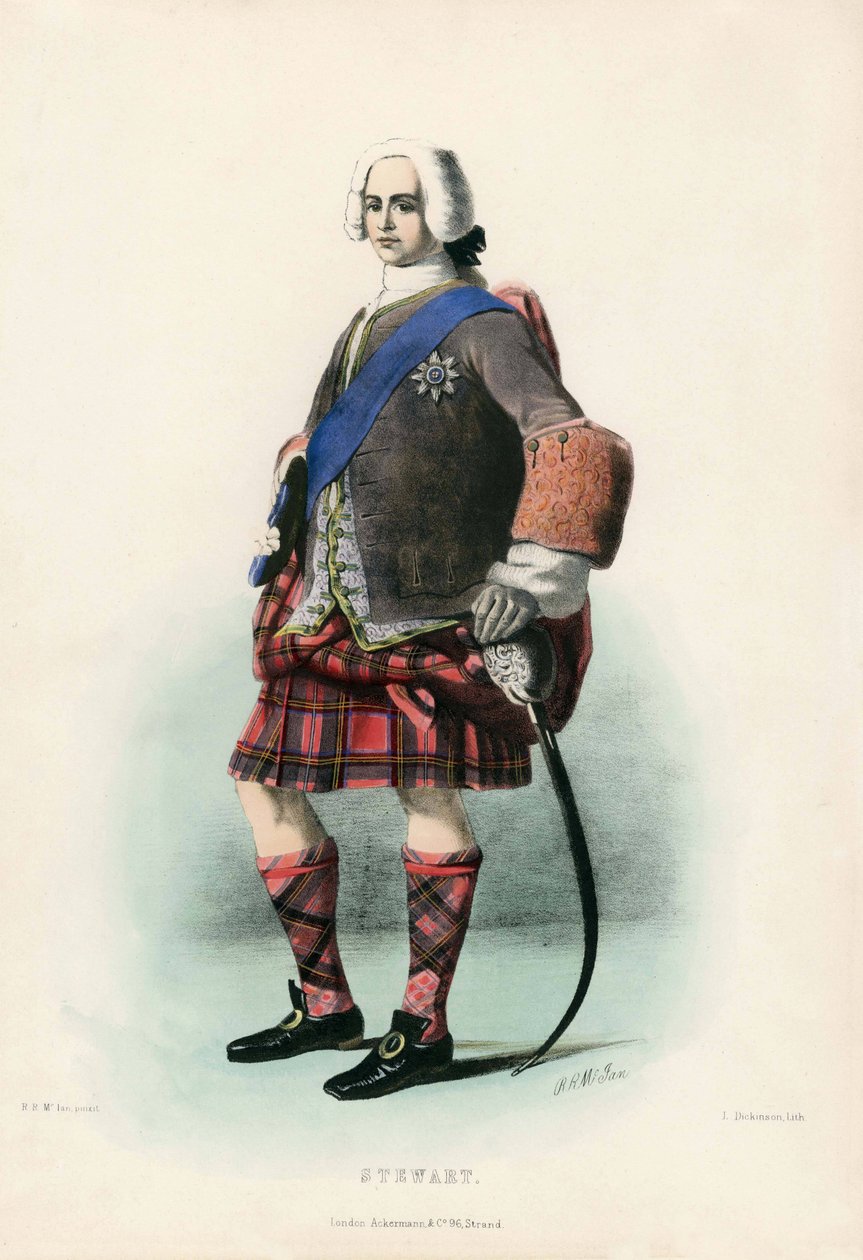 Stewart, uit The Clans of the Scottish Highlands, uitgegeven 1845 door Robert Ronald McIan