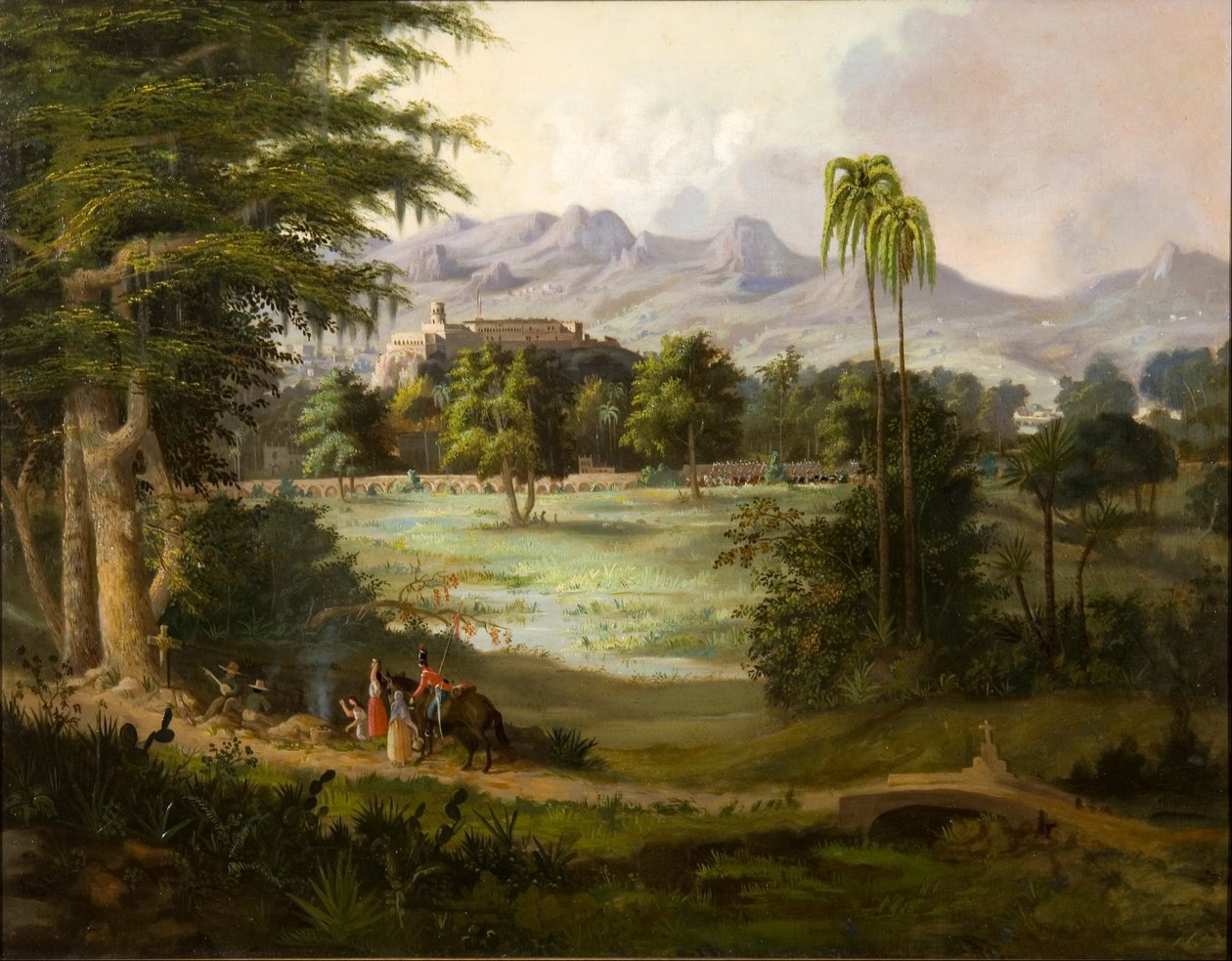 Kasteel Chapultepec door Robert Scott Duncanson