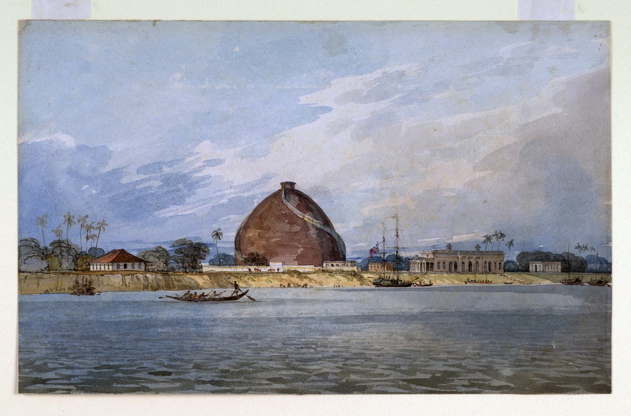 Golghar bij Bankipur, nabij Patna, 1814-15 door Robert Smith