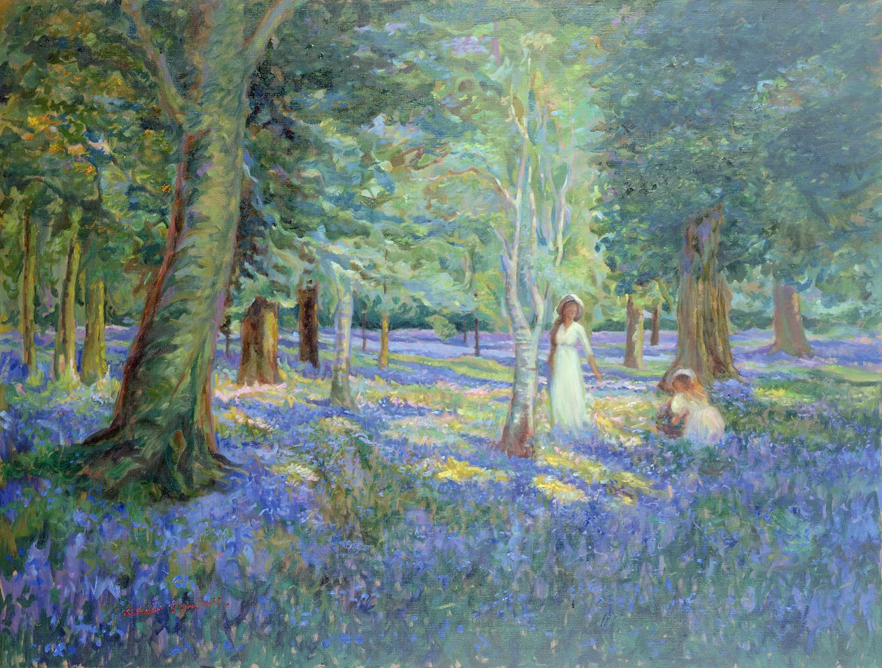 Bluebell Bos, 1908 door Robert Tyndall
