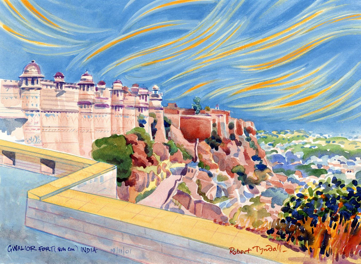 Gwalior Fort, India, 2001 door Robert Tyndall
