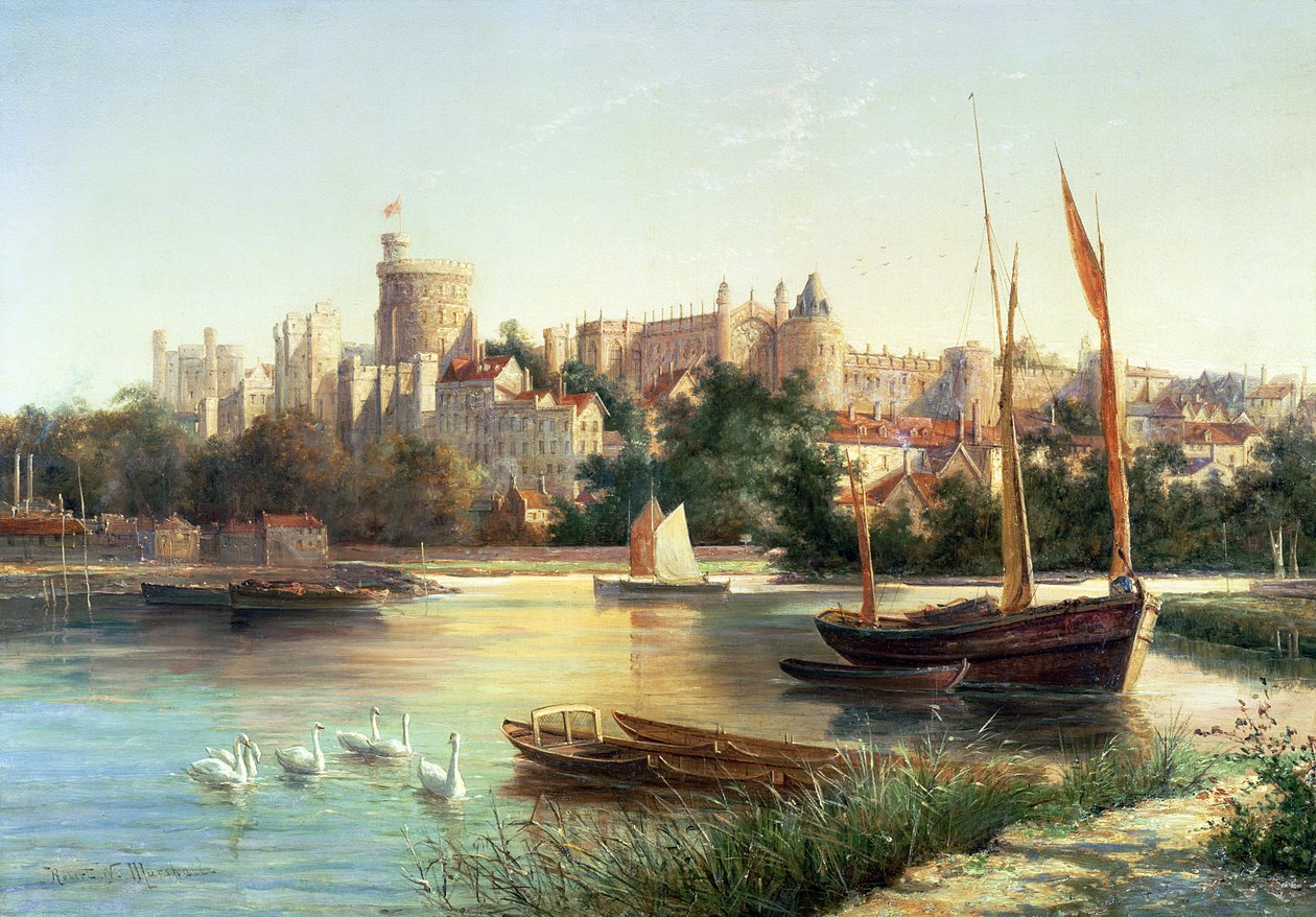Windsor vanaf de Theems door Robert Marshall Root