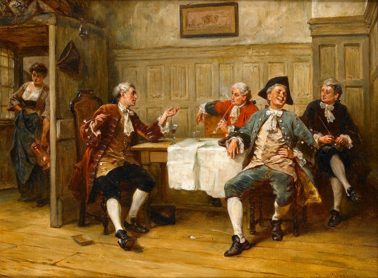 Een grap tussen vrienden door Robert Alexander Hillingford