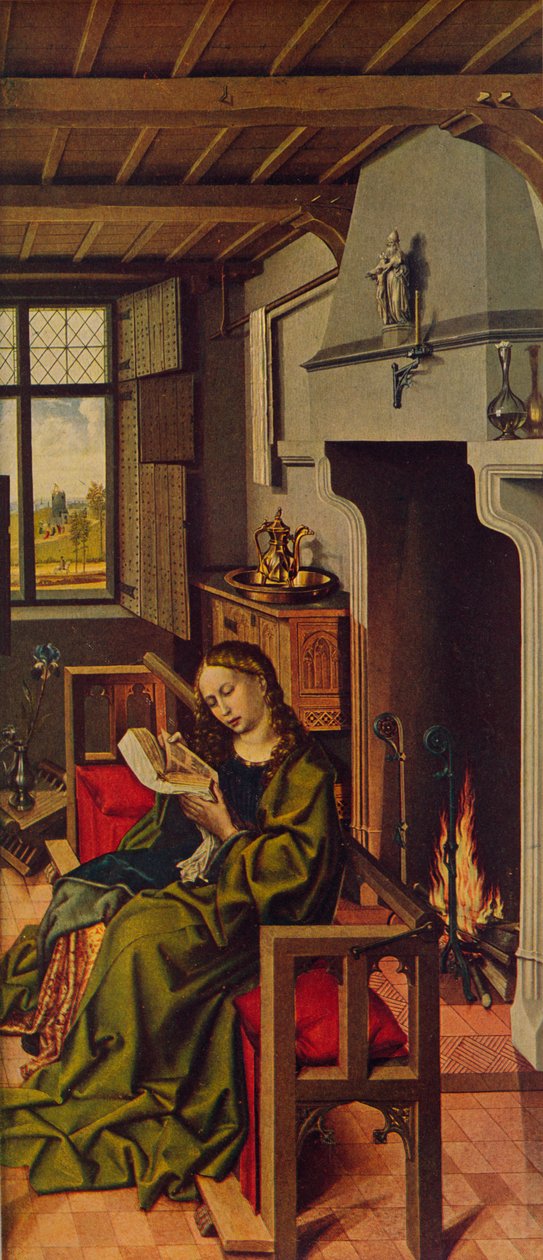 Ala De Retablo Santa Barbara, 1438, ca. 1934 door Robert Campin