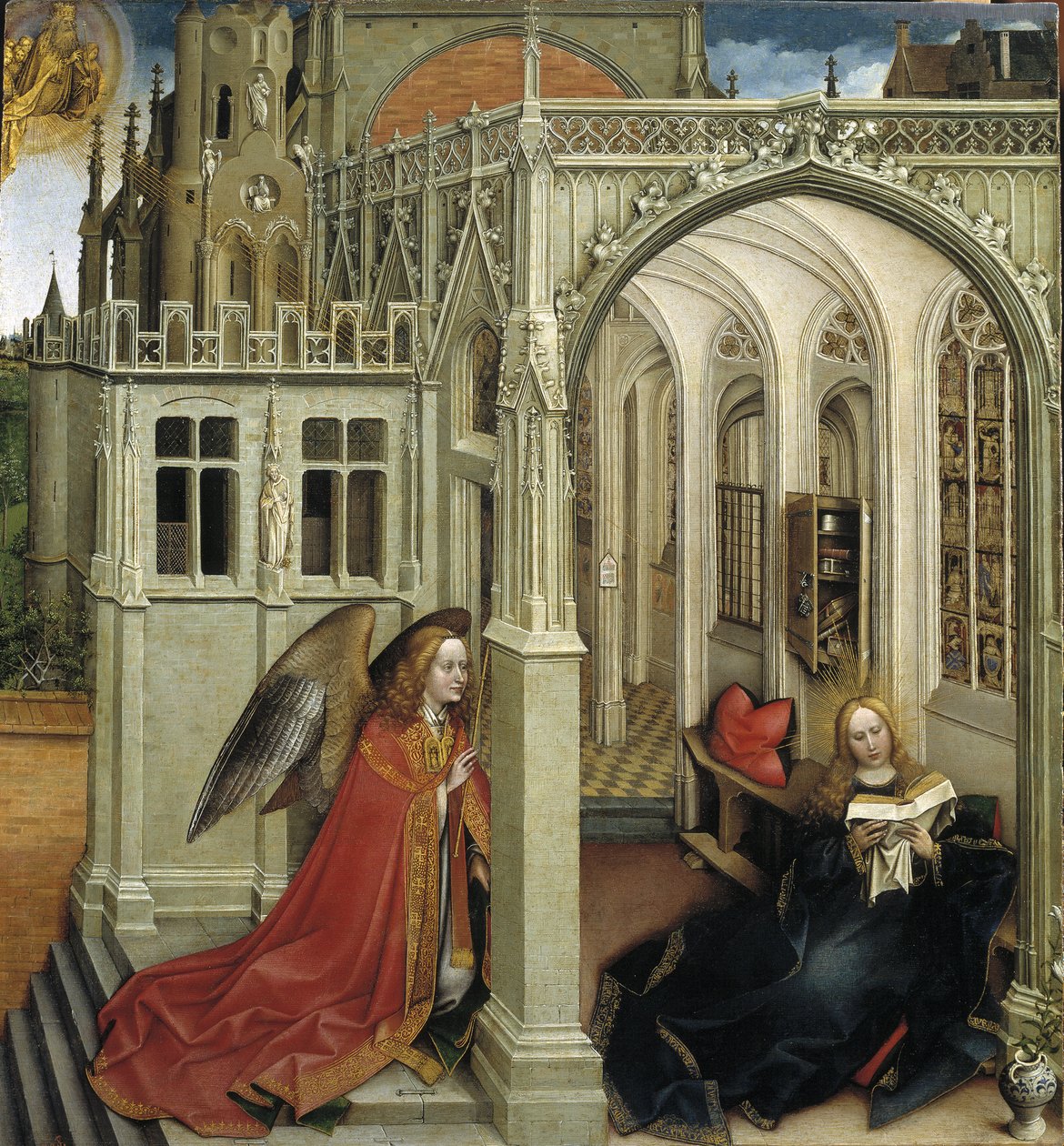 De Aankondiging, 1418-1419 door Robert Campin