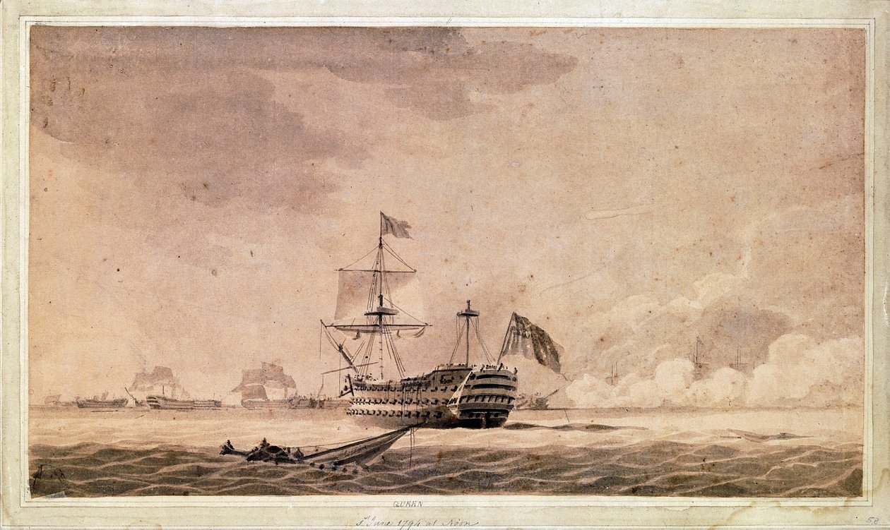 Het Britse schip Queen, 1 juni door Robert Cleveley