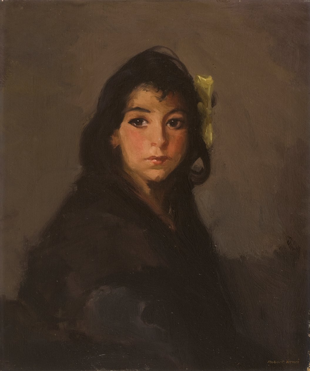 Het Zigeunermeisje, 1912 door Robert Cozad Henri
