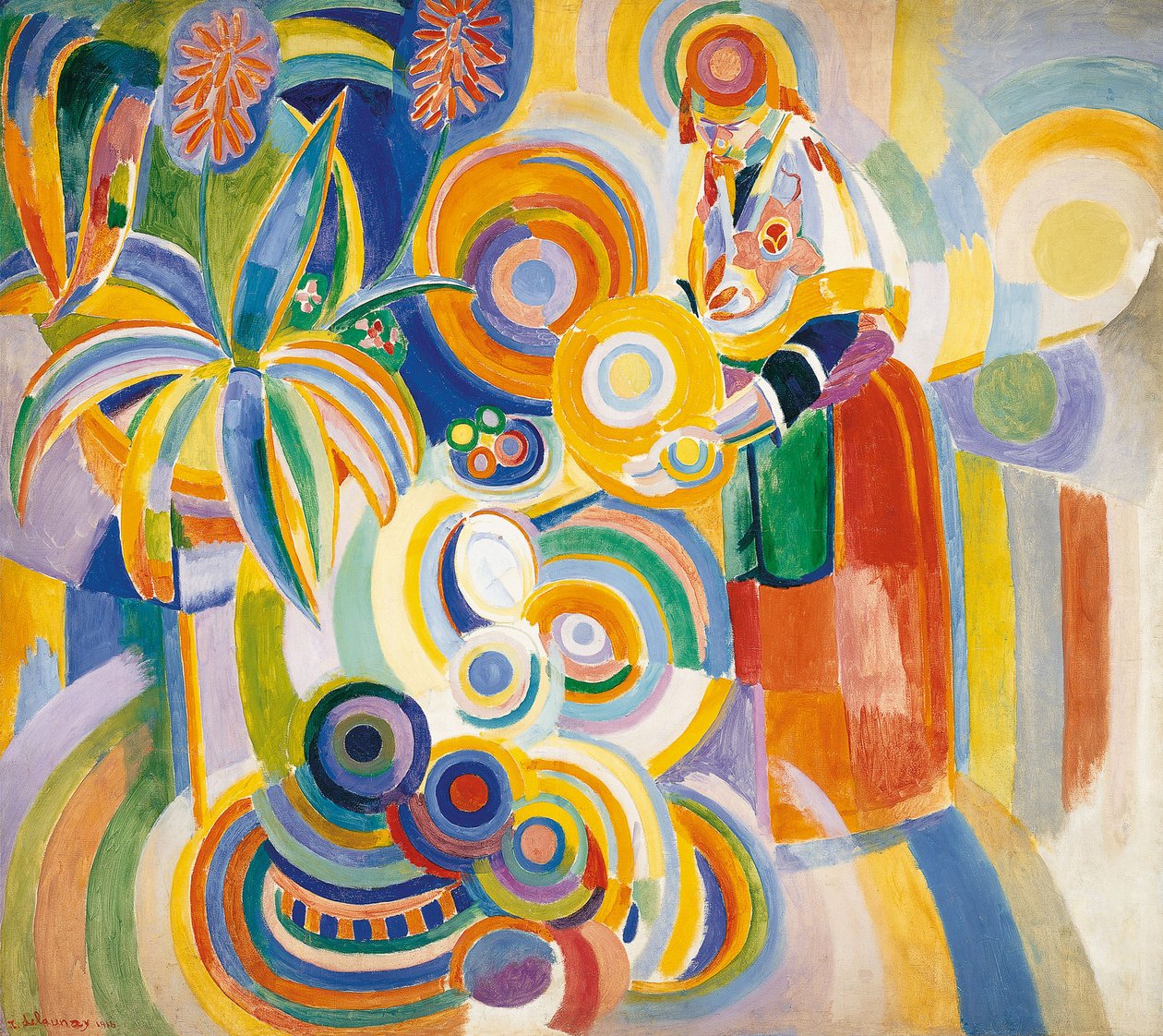 Portugese vrouw, 1916 door Robert Delaunay