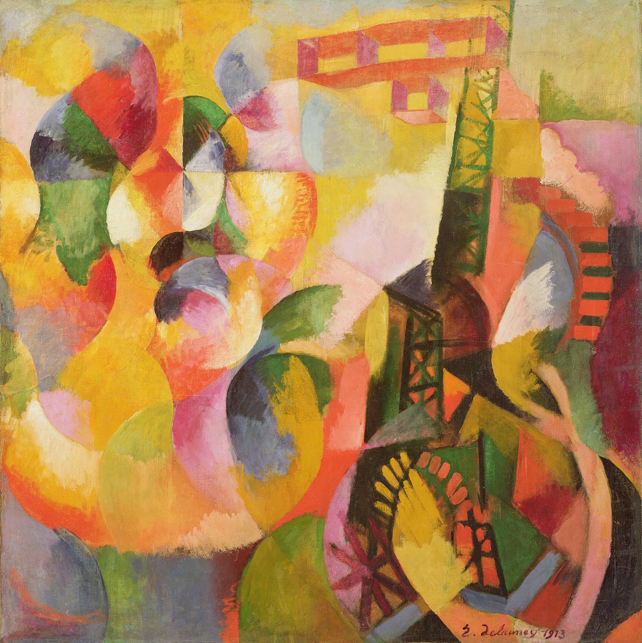 Zonnentoren, Vliegtuig door Robert Delaunay