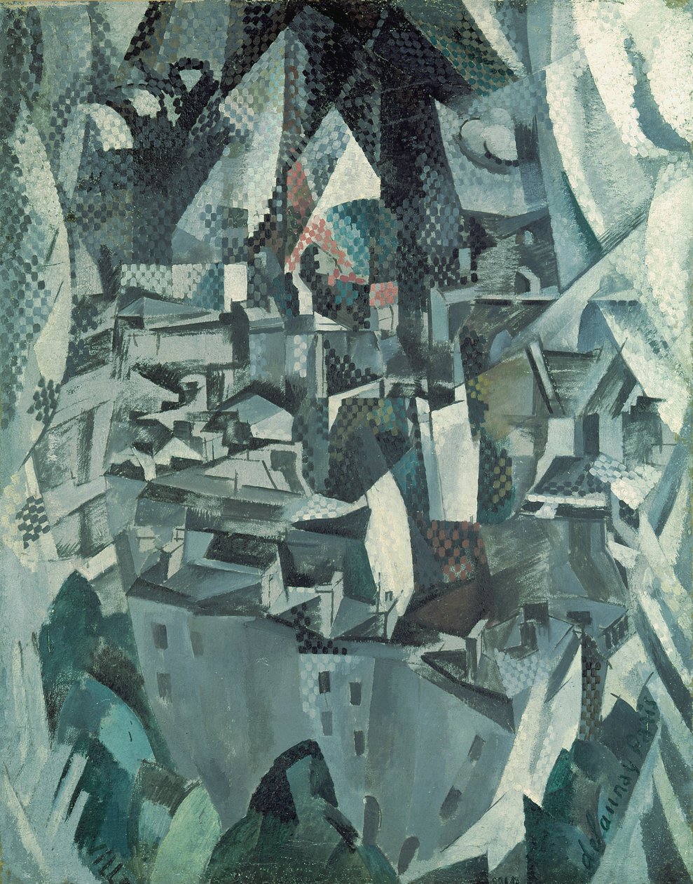 De stad nr. 2 door Robert Delaunay
