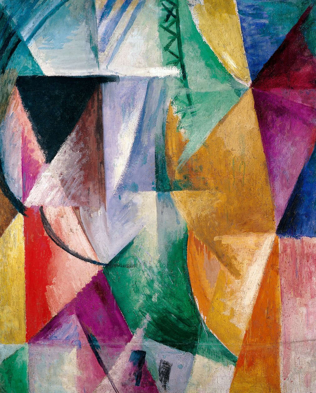 Raam, studie voor drie ramen door Robert Delaunay