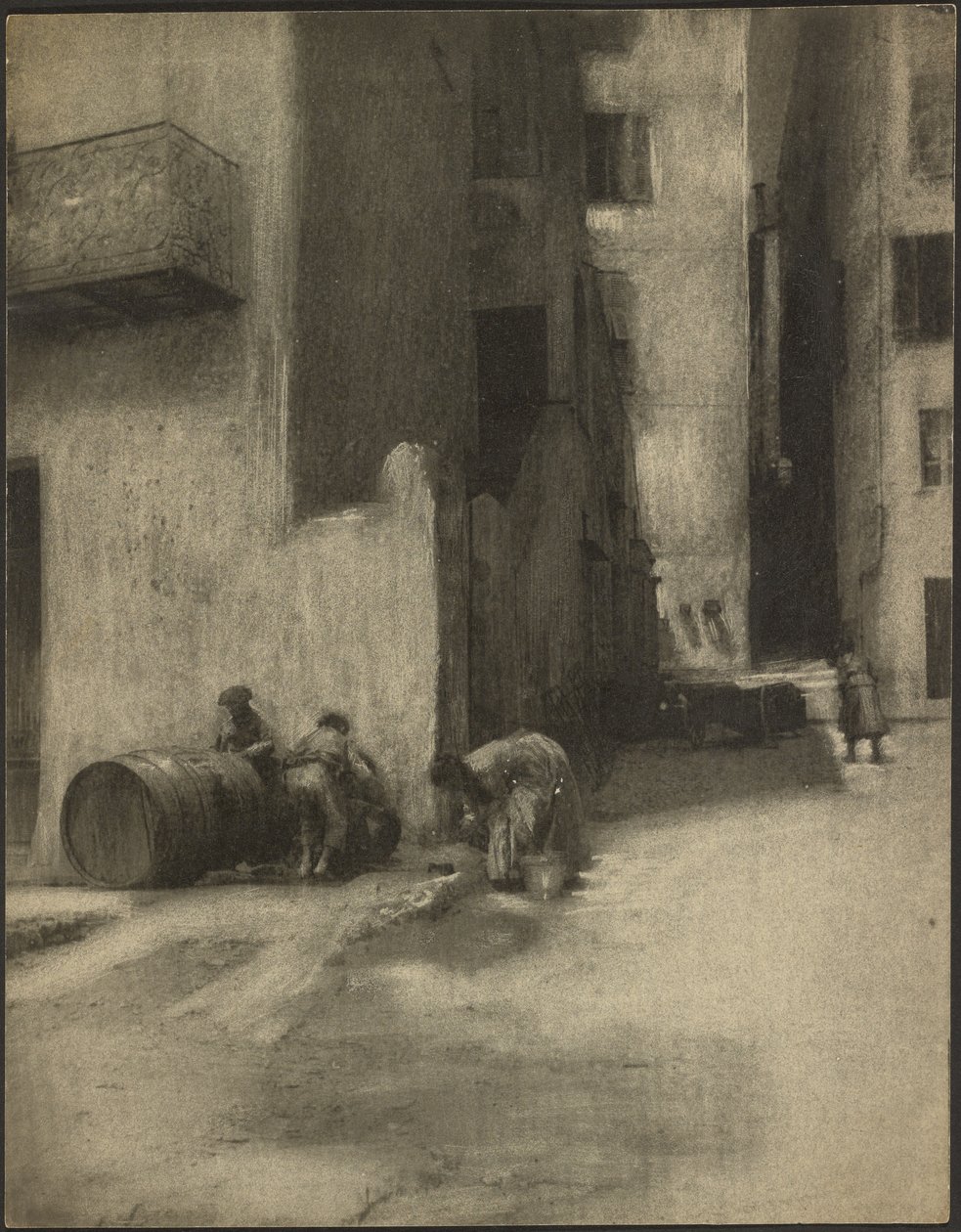 Straathoek in Menton door Robert Demachy