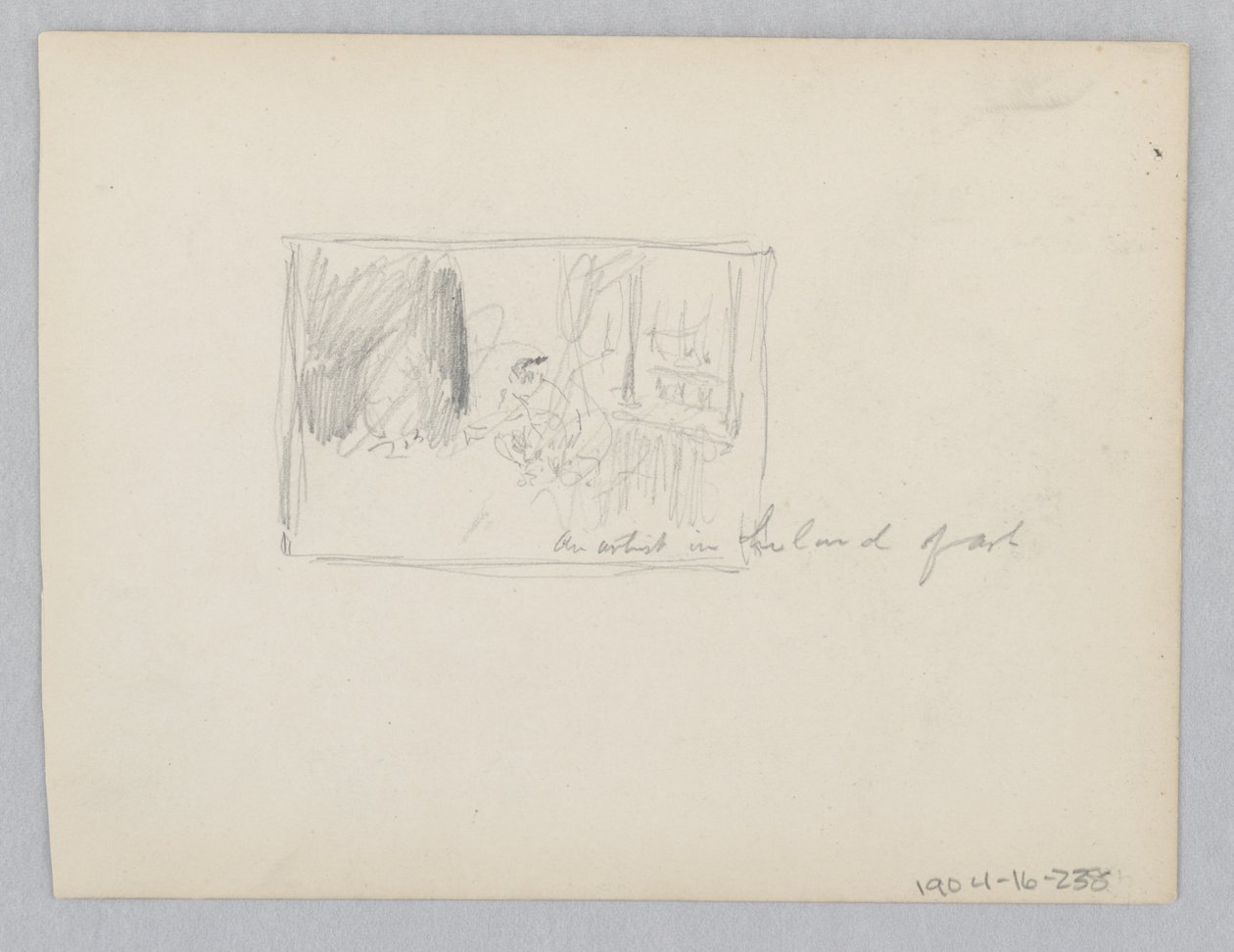Kunstenaar in het atelier door Robert Frederick Blum