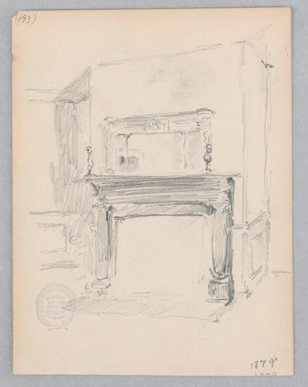 Open haard door Robert Frederick Blum