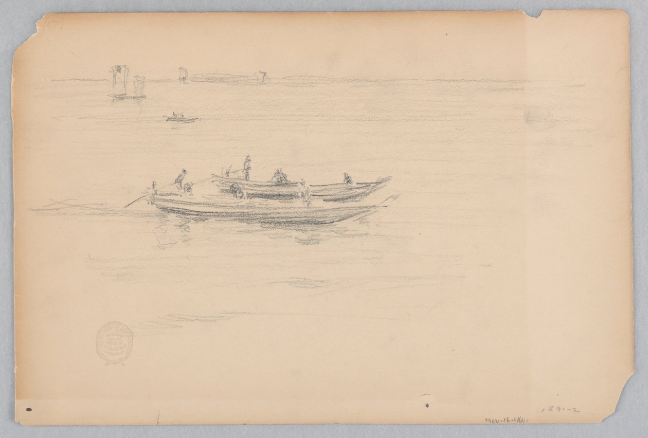 Vissersboten, Japan door Robert Frederick Blum