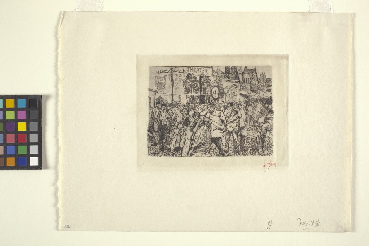 Scène Bij Een Circus door Robert Frederick Blum