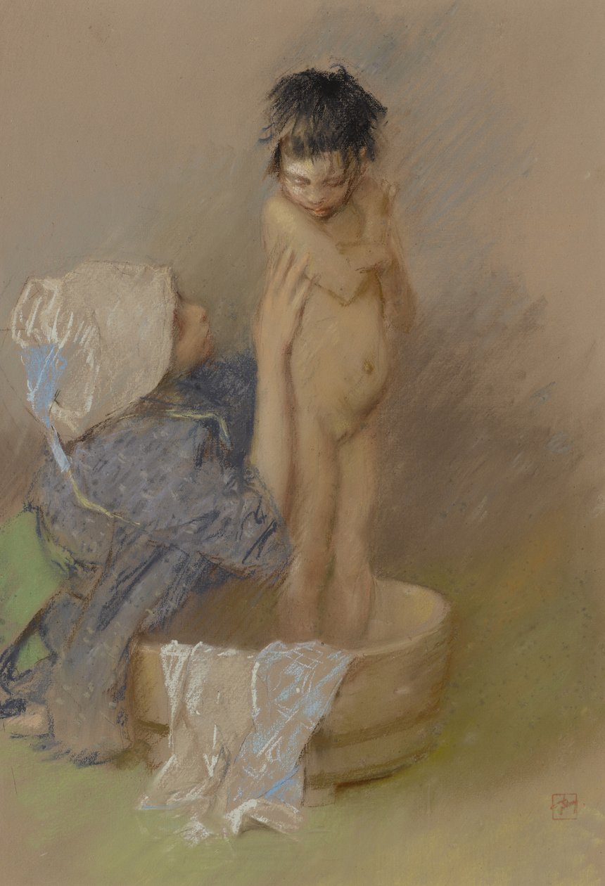 Het bad, 1890 door Robert Frederick Blum