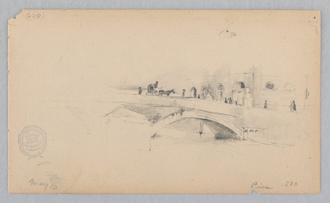 Zicht op Pisa, Italië door Robert Frederick Blum