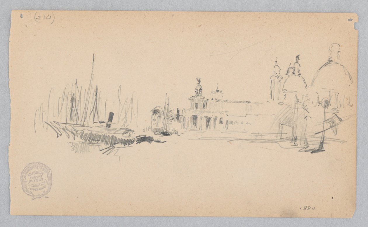 Uitzicht op Venetië, Italië door Robert Frederick Blum