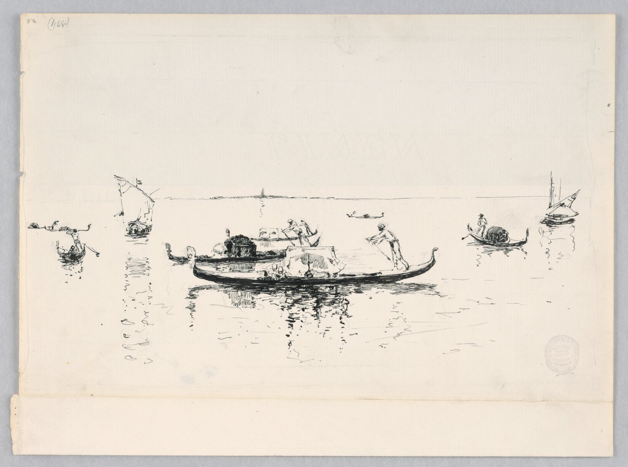 Uitzicht op Venetië, Italië door Robert Frederick Blum