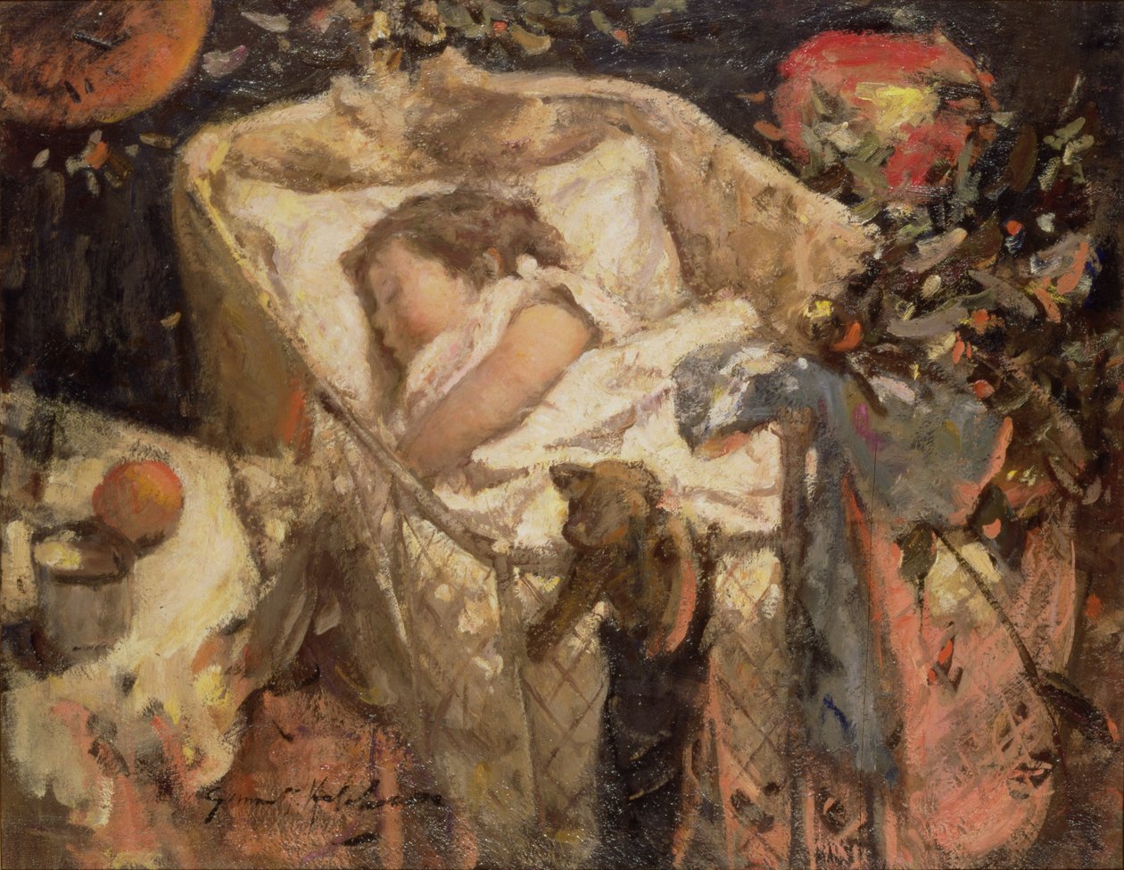 Haar eerste kerstmis door Robert Gemmell Hutchison