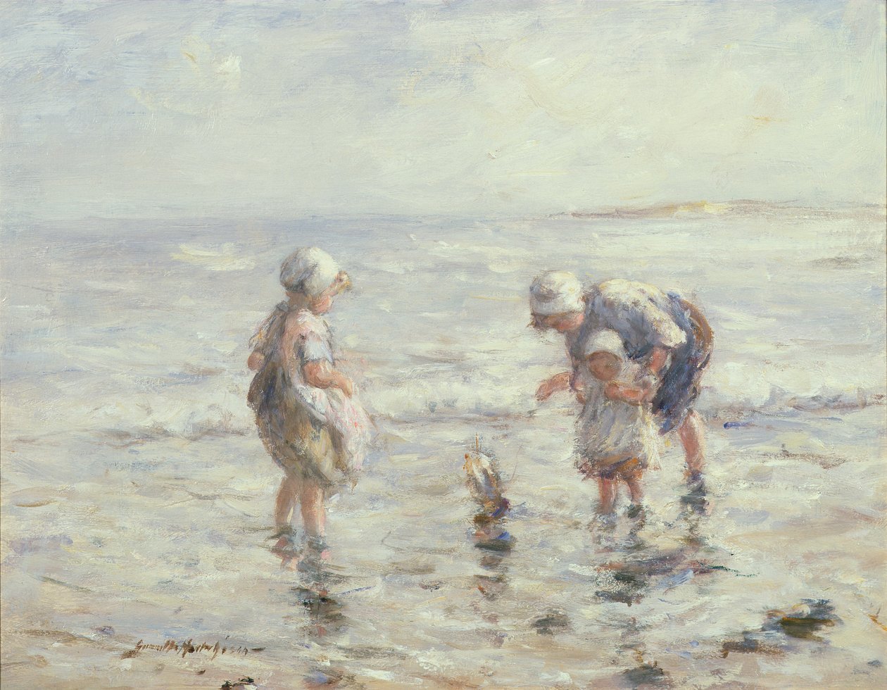 Zeilen met de boot door Robert Gemmell Hutchison